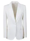 P.a.r.o.s.h . Tailored Blazer With Single-button Closure And Sharp Lapels In White