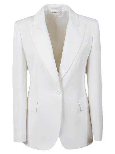 P.A.R.O.S.H P.A.R.O.S.H. TAILORED BLAZER WITH SINGLE-BUTTON CLOSURE AND SHARP LAPELS