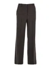 P.a.r.o.s.h Straight Trousers With Pockets And Loops In Black