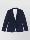P.a.r.o.s.h Tailored Jacket Back Vent Buttoned Cuffs In Blue