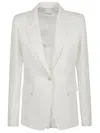 P.a.r.o.s.h Vent Jacket Lapels Pockets Sleeves In Neutrals
