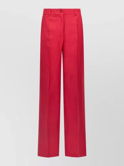 P.a.r.o.s.h Tailored Pants Pleats Pockets Belt Loops In Animal Print
