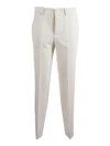 P.a.r.o.s.h Tailored Pinstripe Trousers With Slim Fit In Neutral