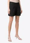 P.a.r.o.s.h Tailored Pleated Shorts In Black