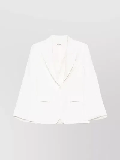 P.A.R.O.S.H TAILORED SINGLE-BREASTED BLAZER WITH FLAP POCKETS