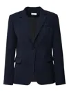 P.a.r.o.s.h Tailored Single-breasted Blazer With Notch Lapel In Black