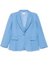 P.a.r.o.s.h . Tailored Single-breasted Blazer With Notched Lapel In Blue
