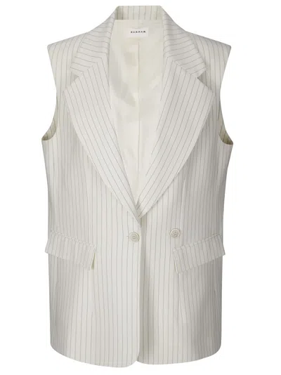 P.a.r.o.s.h Tailored Sleeveless Pinstriped Jacket