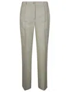 P.a.r.o.s.h Parosh Straight-leg Tailored Trousers With Clean Front In Gray