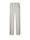 P.a.r.o.s.h Parosh Tailored Straight-leg Pants With Subtle Pleats In Neutrals