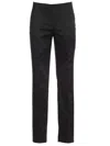 P.a.r.o.s.h Drawstring Straight Leg Trousers In Nero