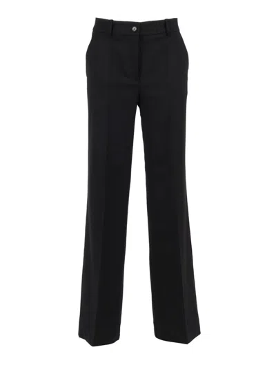 P.A.R.O.S.H TAILORED STRAIGHT-LEG TROUSERS WITH HIGH WAIST