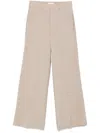 P.a.r.o.s.h Trousers Drawstring Waistband Rolled Cuffs In Neutrals