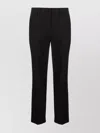 P.a.r.o.s.h Tailored Trousers With Pockets And Loops In Black