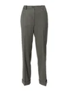 P.a.r.o.s.h . Tailored Virgin Wool-blend Trousers In Grey