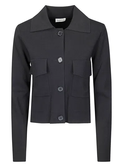 P.a.r.o.s.h Tailored Viscose-blend Jacket With Minimalist Design In Gray