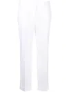 P.a.r.o.s.h . Tailored White Trousers With Classic Waistband