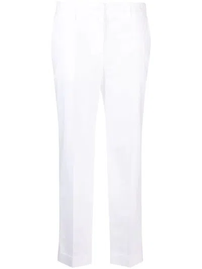 P.a.r.o.s.h . Tailored White Trousers With Classic Waistband