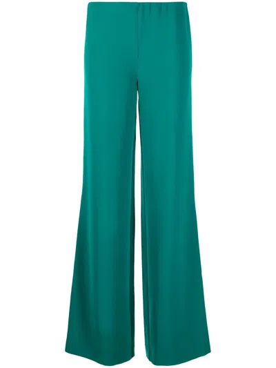 P.a.r.o.s.h Tailored Wide-leg Trousers In Green