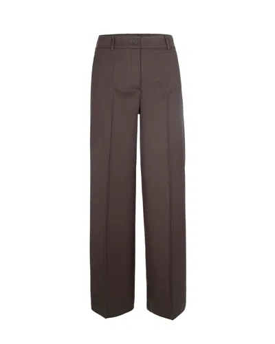 P.a.r.o.s.h Parosh Tailored Wide-leg Trousers In Testa Di Moro