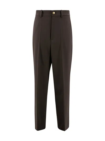P.a.r.o.s.h Tailored Wool Trousers In Brown