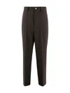 P.a.r.o.s.h Button-fastening Pocket Trousers In Black