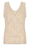 P.a.r.o.s.h . Tank Top In Beige