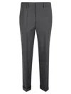 P.a.r.o.s.h Tapared Leg Pants In Grey
