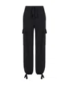 P.a.r.o.s.h Tapered Drawstring Knit Trousers In Black