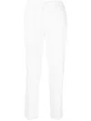 P.a.r.o.s.h . Tapered Drawstring Trousers In White