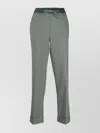 P.a.r.o.s.h Tapered Leg Fine-check Cropped Trousers