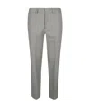P.a.r.o.s.h Grey Wool Blend Trouser In Gray