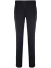 P.a.r.o.s.h Tapered Leg Trousers Sophisticated Twist In Navy