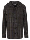 P.a.r.o.s.h Parosh Check Pattern Shirt With Rhinestone Embellishments In Green