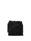 P.a.r.o.s.h Tassel-detail Beaded Mini Bag In Black