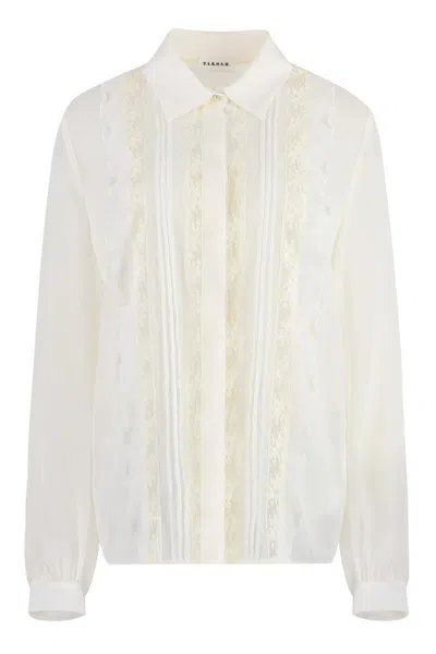 P.a.r.o.s.h . Technical Fabric Shirt In White