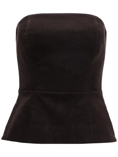 P.a.r.o.s.h Parosh Bustier In Brown