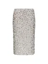 P.a.r.o.s.h Knee-length Skirt Embellished Sequins Textured Surface In Grey