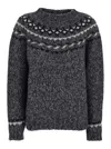 P.a.r.o.s.h Parosh Grey Alpaca Blend Sweaters In Gray
