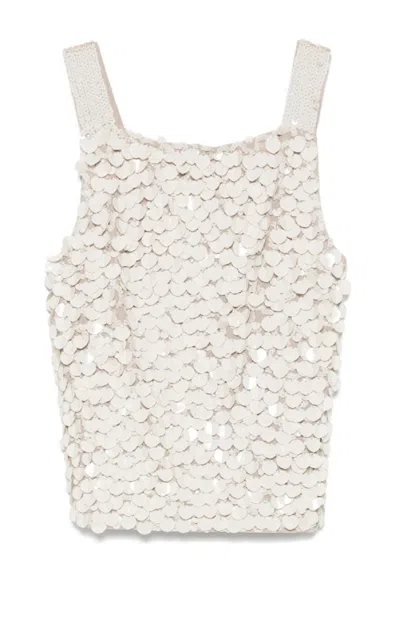 P.A.R.O.S.H P.A.R.O.S.H. TEXTURED SLEEVELESS BLOUSE