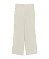 P.a.r.o.s.h Textured Wool-blend Trousers In Neutral