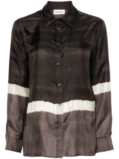 P.a.r.o.s.h Tie-dye Shirt In Brown