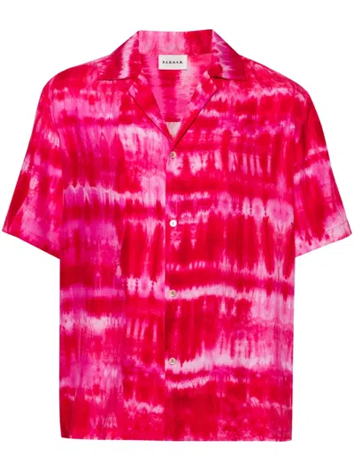 P.a.r.o.s.h Tie-dye Silk Shirt In Pink