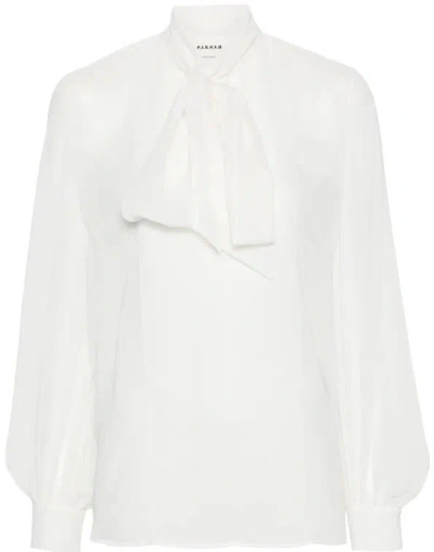 P.A.R.O.S.H P.A.R.O.S.H. TIED-NECK BLOUSE