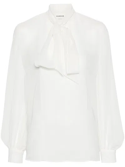 P.A.R.O.S.H TIED-NECK BLOUSE