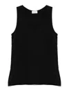 P.A.R.O.S.H BLACK THANK TOP