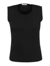 P.a.r.o.s.h Parosh Knitted Top In Black