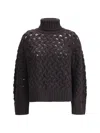 P.a.r.o.s.h P. A.r. O.s. H. Knitted Wool Sweater In Brown