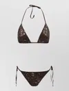 P.a.r.o.s.h Triangle Bikini Micro Sequins Sliding Cups