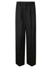 P.a.r.o.s.h Parosh Black Tailored Wide-leg Trousers In Black